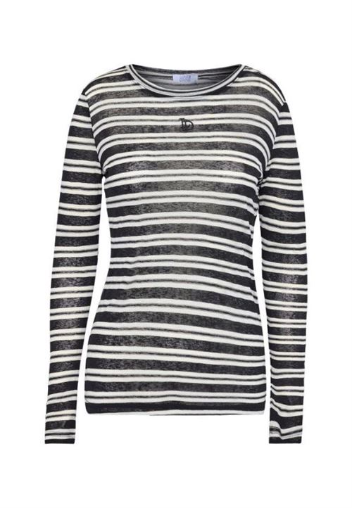 LOVE & DIVINE BLUSE, LOVE1625, BLACK STRIPES